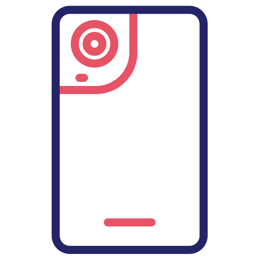 Smartphone camera Generic color outline icon