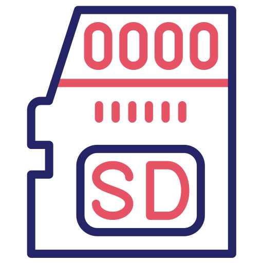 Sd card Generic color outline icon