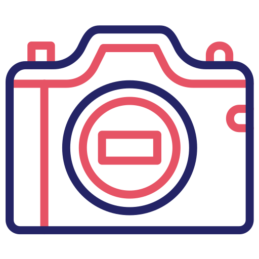 cámara sin espejo Generic color outline icono
