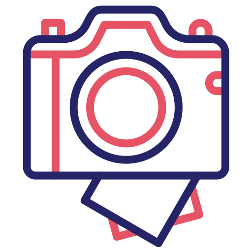fotocamera istantanea Generic color outline icona