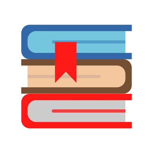 Book stack Generic color fill icon