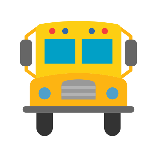 School bus Generic color fill icon