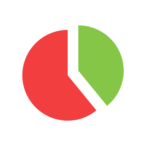 Pie chart Generic color fill icon