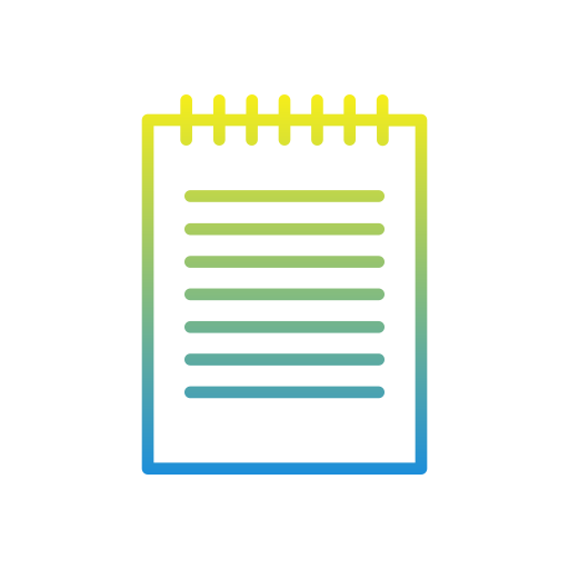 Notebook Generic gradient outline icon