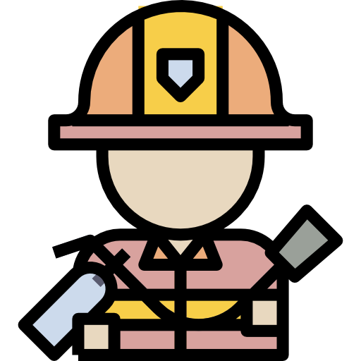 strażak PongsakornRed Lineal Color ikona