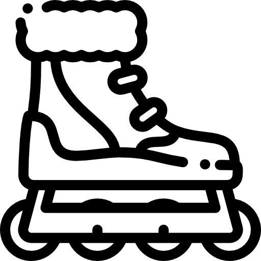 롤러 스케이트 Detailed Rounded Lineal icon
