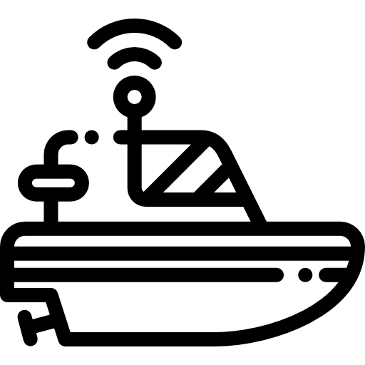 statek Detailed Rounded Lineal ikona