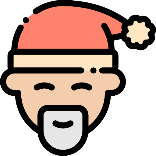 Santa claus Detailed Rounded Lineal color icon