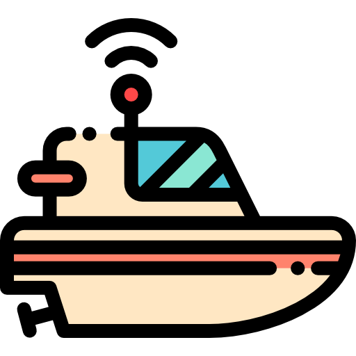 Корабль Detailed Rounded Lineal color иконка