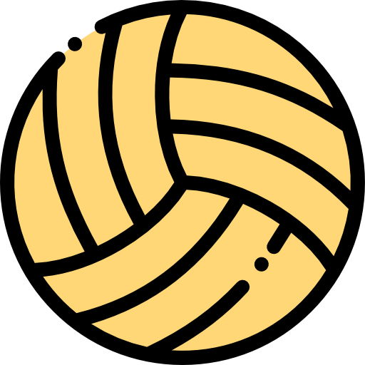 Volleyball Detailed Rounded Lineal color icon