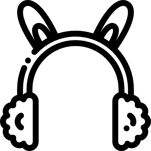 nauszniki Detailed Rounded Lineal ikona