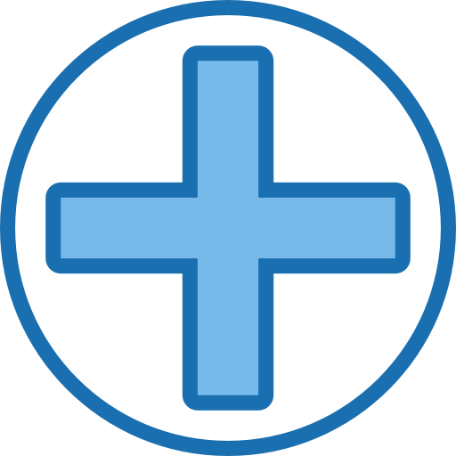 aggiungi simbolo Phatplus Blue icona