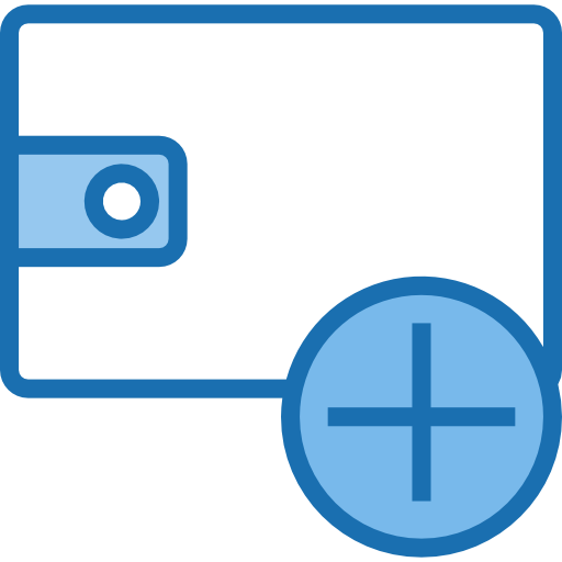 Wallet Phatplus Blue icon