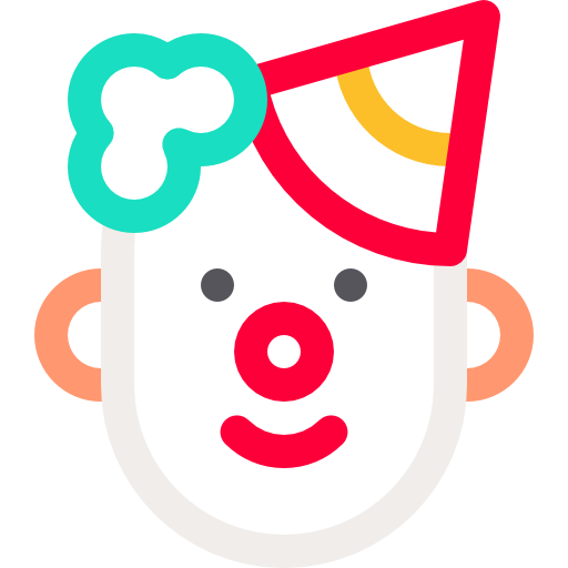 clown Basic Rounded Lineal Color icon