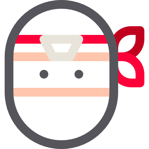 ninja Basic Rounded Lineal Color icon