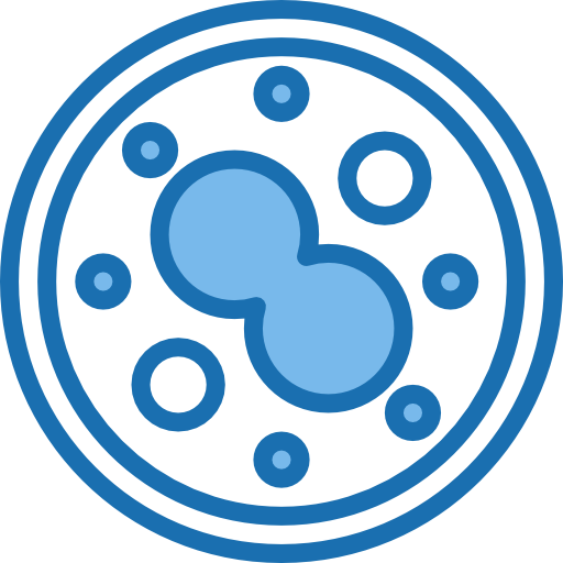 placa de petri Phatplus Blue icono