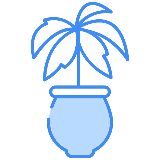Салонная пальма Generic color lineal-color иконка