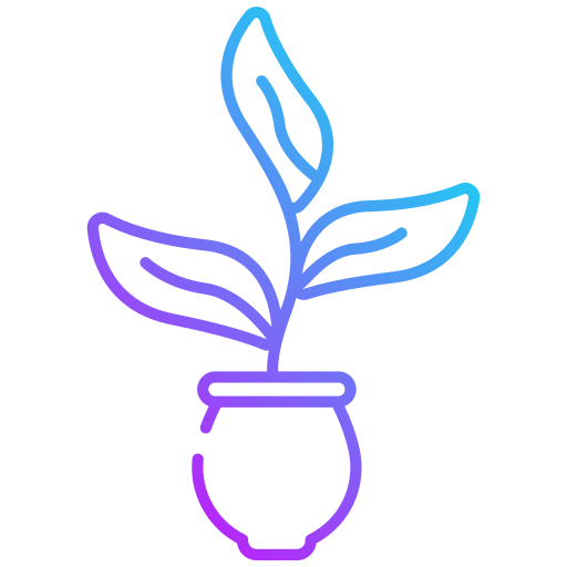 Leafs Generic gradient outline icon