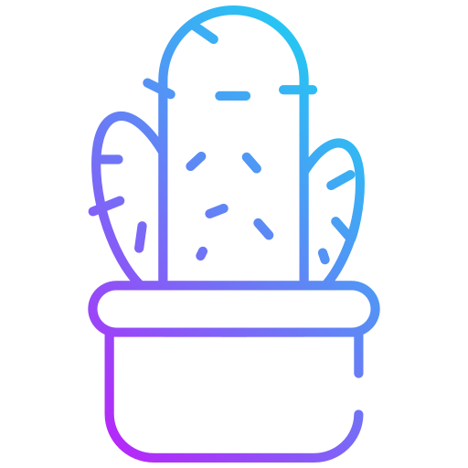cactus Generic gradient outline icoon