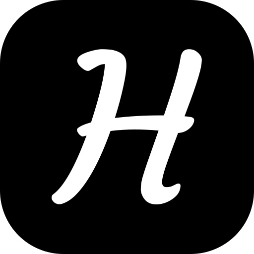 Letter h Generic black fill icon