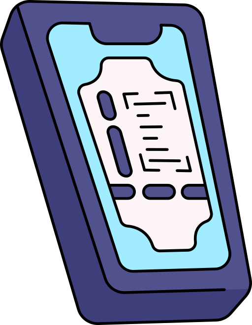 Electronic ticket Generic color lineal-color icon