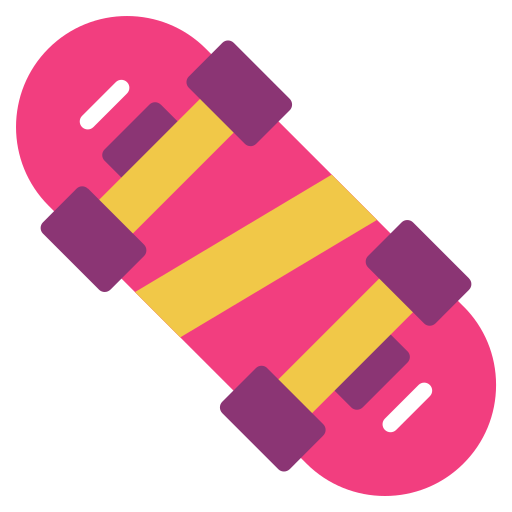 Скейтборд Generic color fill иконка