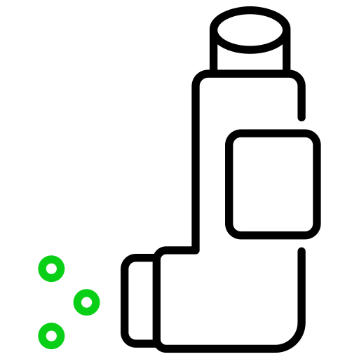 Asthma Generic color outline icon