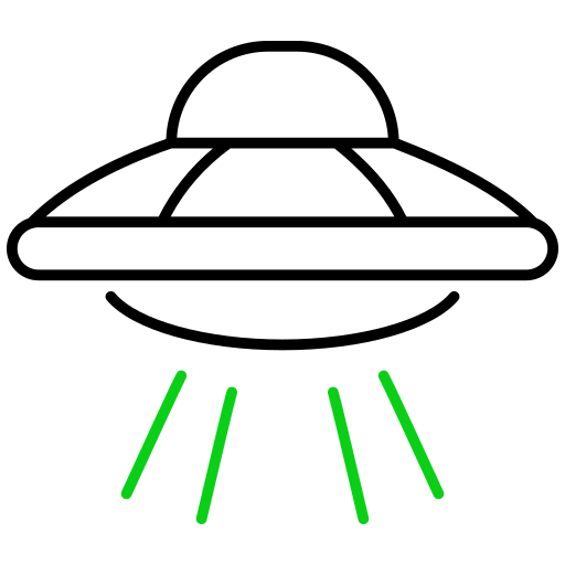 НЛО Generic color outline иконка