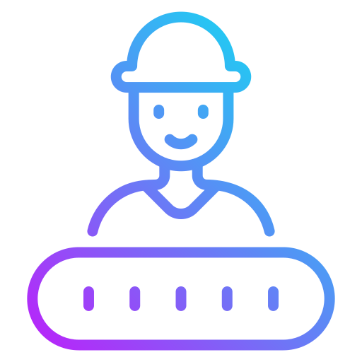 Factory worker Generic gradient outline icon