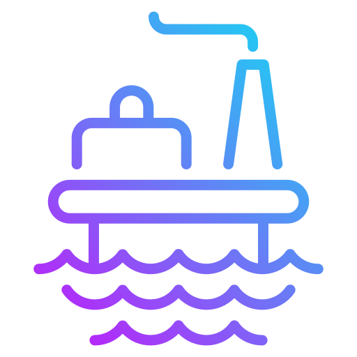 plataforma marina Generic gradient outline icono