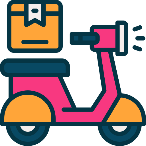 bicicletta da consegna Generic color lineal-color icona
