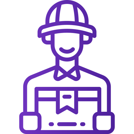 Delivery man Generic gradient outline icon