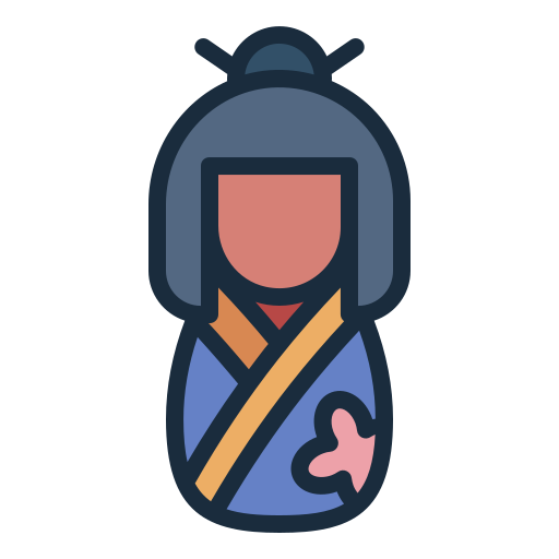 kokeshi Generic color lineal-color icon