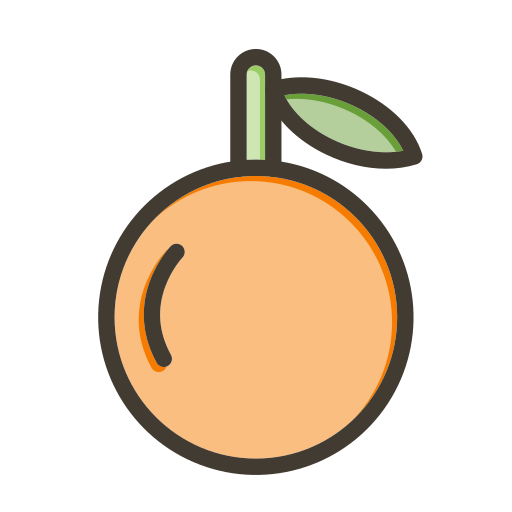 mandarijn Generic color lineal-color icoon
