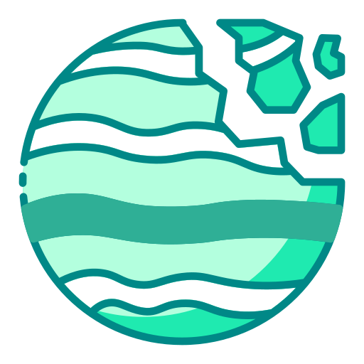Destroyed planet Generic color lineal-color icon
