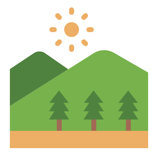 Mountain Generic color fill icon