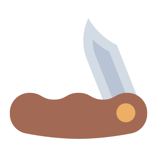 Карманный нож Generic color fill иконка