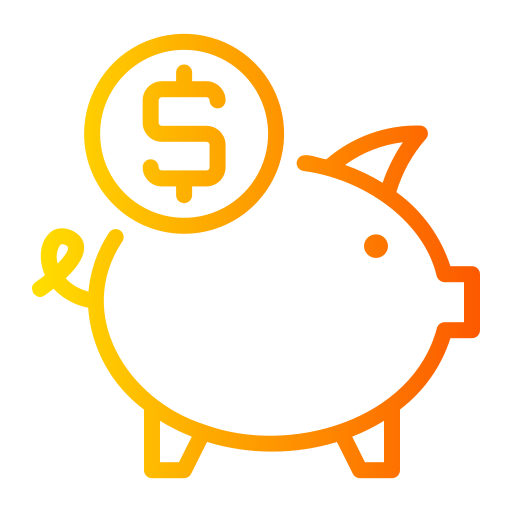 Piggy bank Generic gradient outline icon