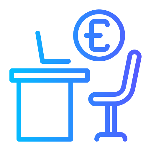Work station Generic gradient outline icon