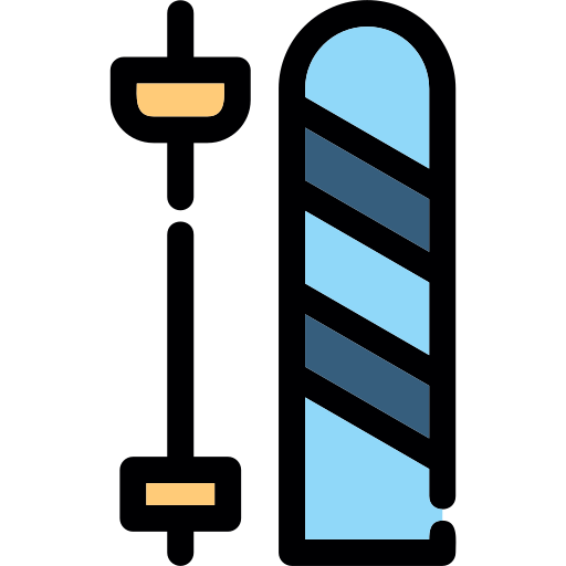 Ski Generic color lineal-color icon
