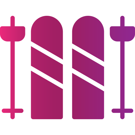 Skis Generic gradient fill icon