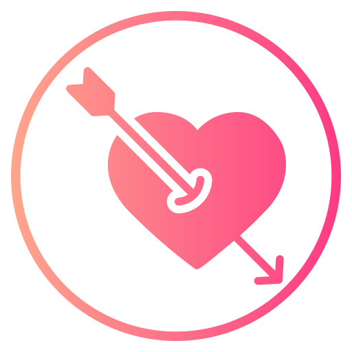 Cupid arrow Generic gradient fill icon