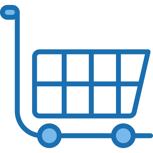 Shopping cart Phatplus Blue icon