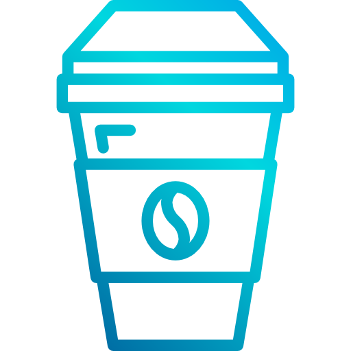 Coffee cup xnimrodx Lineal Gradient icon
