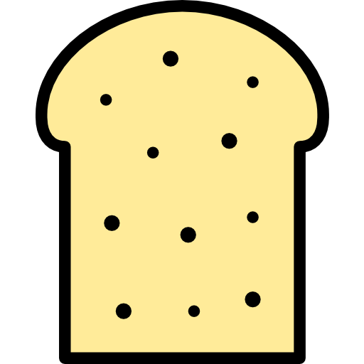 슬라이스 빵 xnimrodx Lineal Color icon