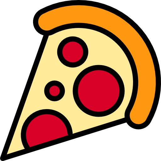 Pizza slice xnimrodx Lineal Color icon