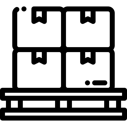 pallet Detailed Rounded Lineal icoon