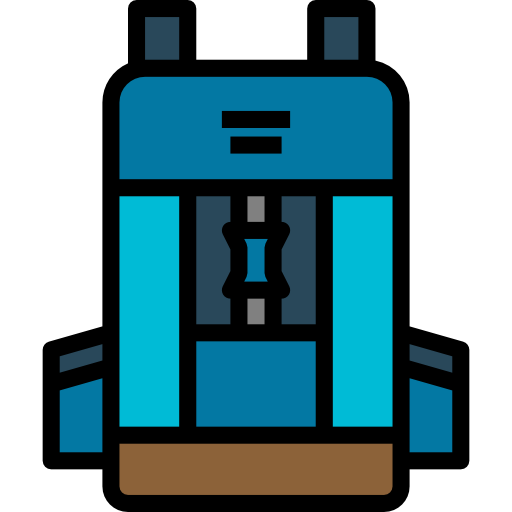 rucksack Pause08 Lineal Color icon