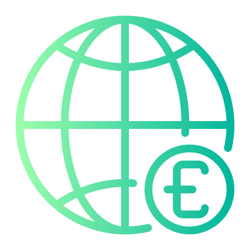 Global economy Generic gradient outline icon