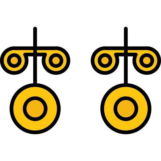 orecchini a bottone Generic color lineal-color icona